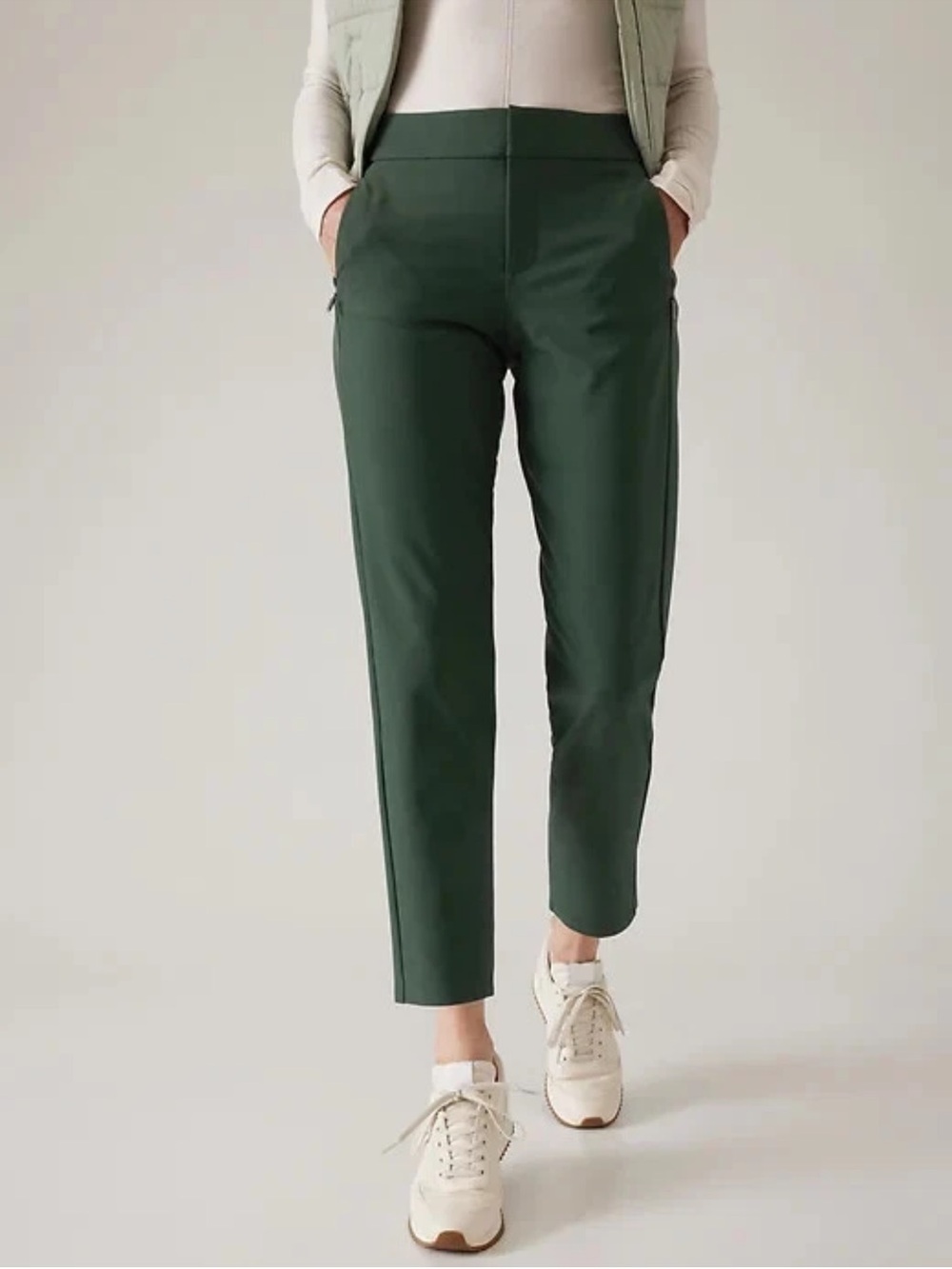 NWT Athleta Stella Trouser Pants in Hunter Green Size 4